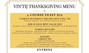 Vin’tij Four-Course Thanksgiving Feast