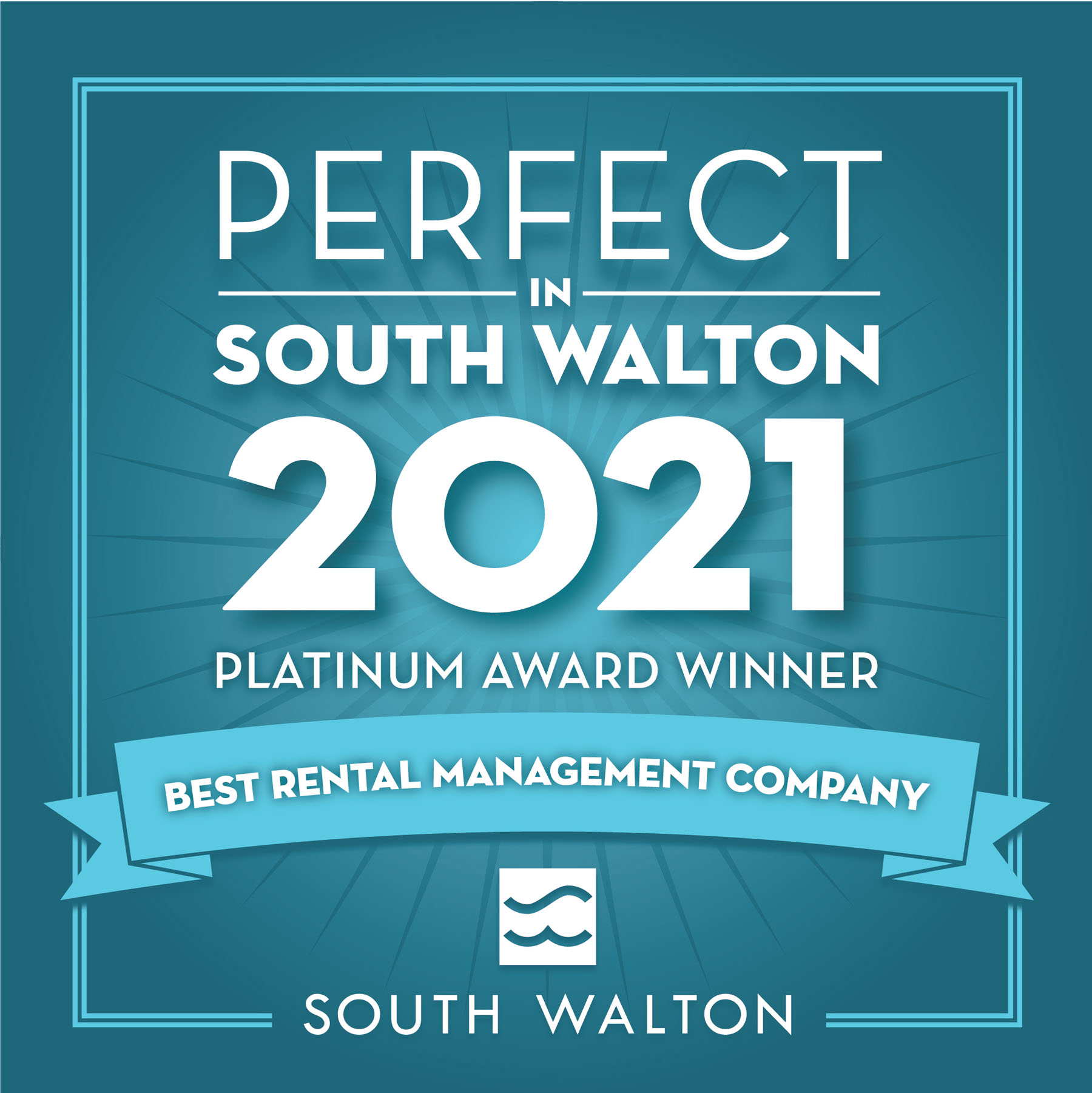 30A Escapes 2021 Perfect In South Walton Platinum Award Winner for Best Rental Management Company